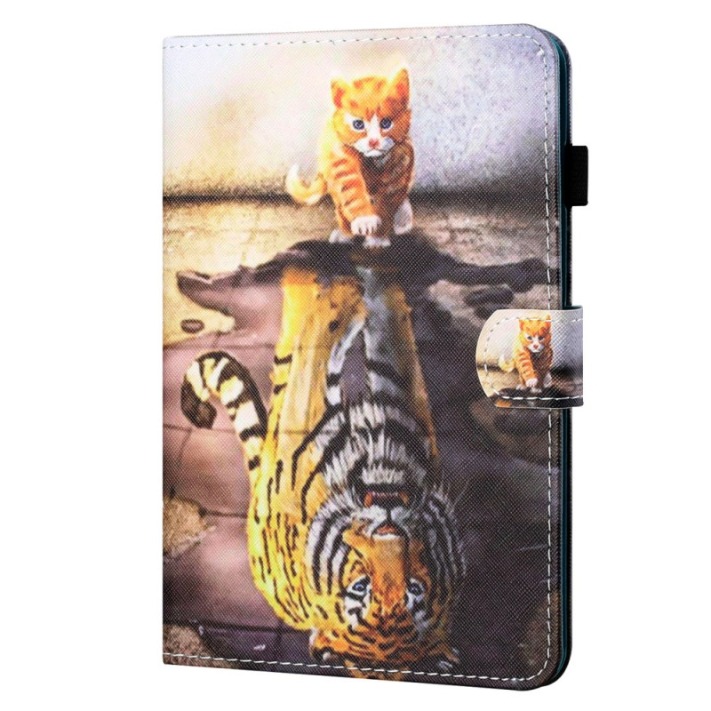 Funda Samsung Galaxy Tab A9 Gato y Tigre