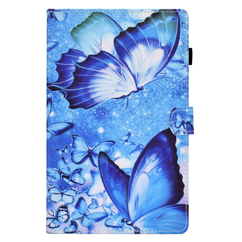 Samsung Galaxy Tab A11 / A9 Funda Mariposas Azul