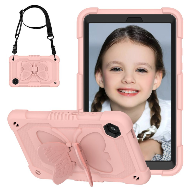 Funda Samsung Galaxy Tab A9 Kid Butterfly con bandolera