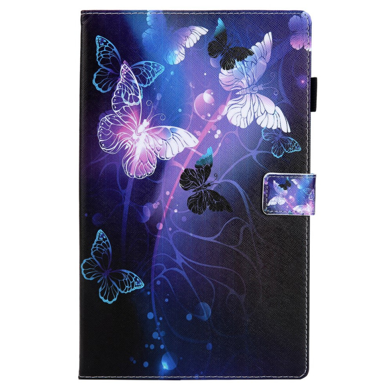 Samsung Galaxy Tab A11 Plus / A9 Plus Funda Mariposas Morado