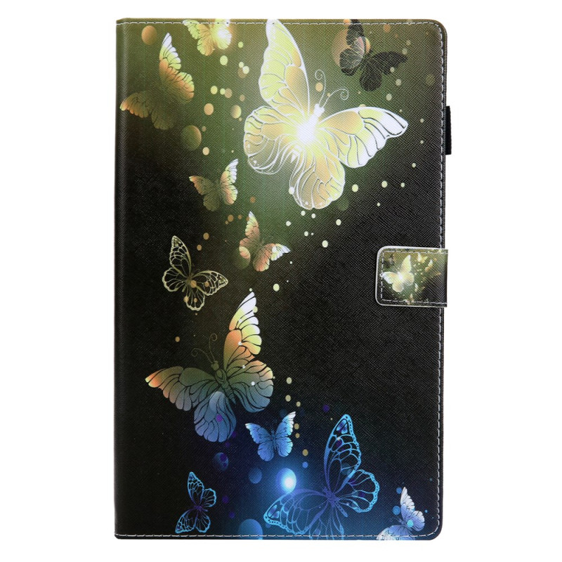Samsung Galaxy Tab A11 Plus / A9 Plus Funda Mariposas Oro