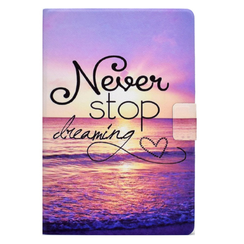 Funda Samsung Galaxy Tab A9 Plus de playa Never Stop Dreaming
