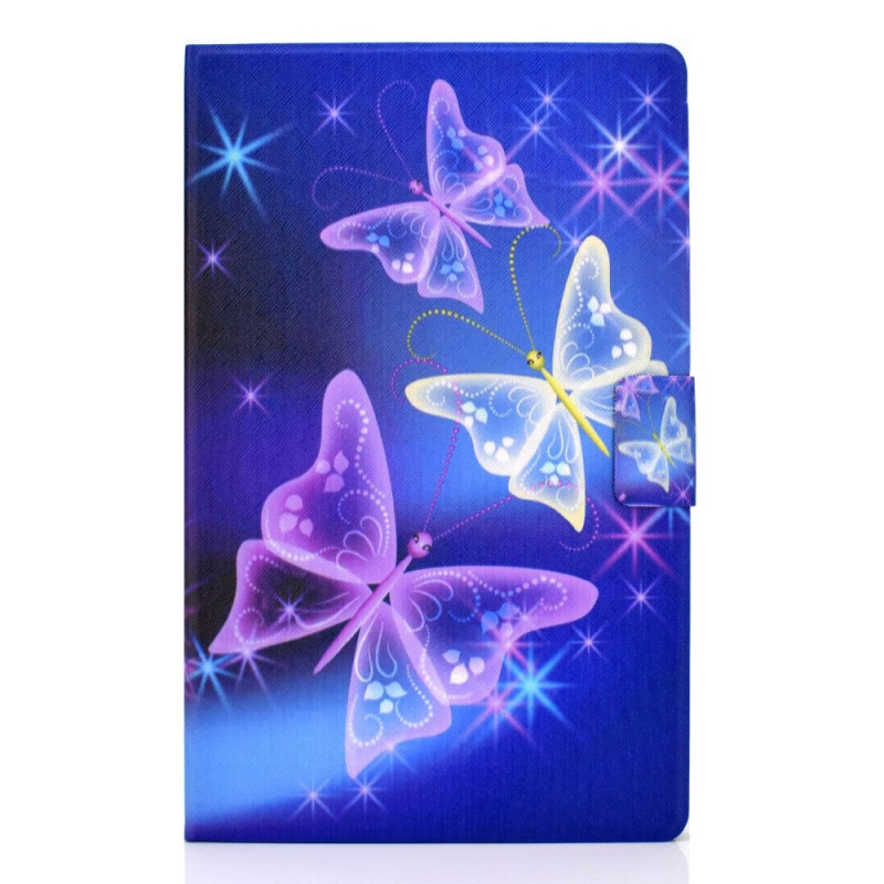 Funda Samsung Galaxy Tab A11 Plus / A9 Plus Cielo estrellado y mariposas