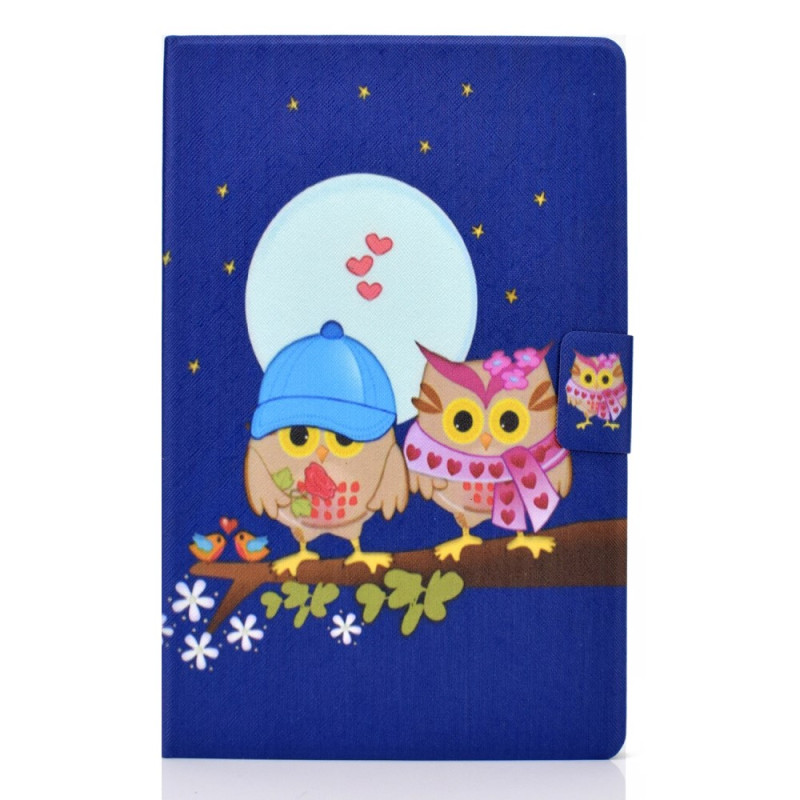 Funda Samsung Galaxy Tab A11 Plus / A9 Plus Pareja de Búhos