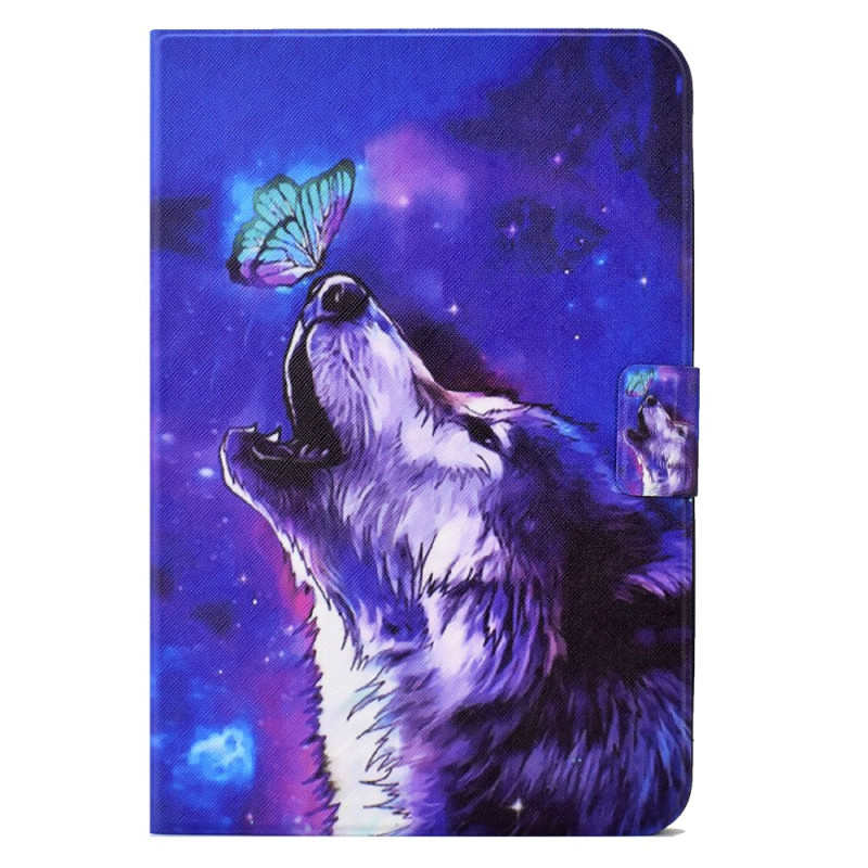 Samsung Galaxy Tab A11 Plus / A9 Plus Funda Mariposa y Lobo