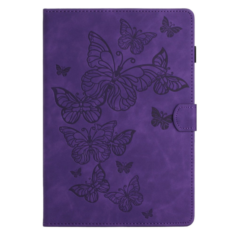 Funda de piel Samsung Galaxy Tab A9 Plus Efecto Mariposas