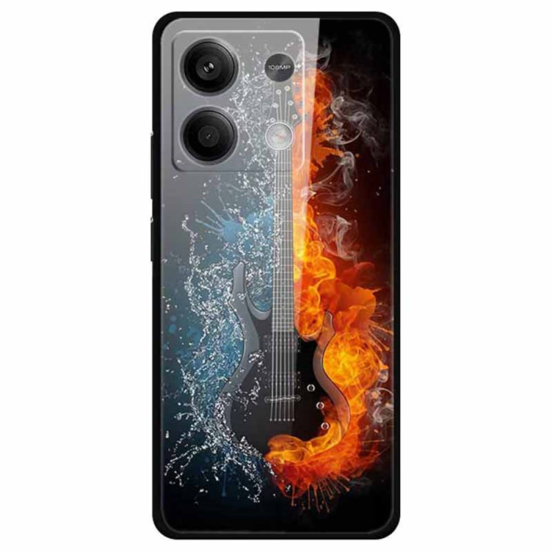 Xiaomi Redmi Note 13 5G Funda Guitarra de Cristal Templado de Hielo y Fuego