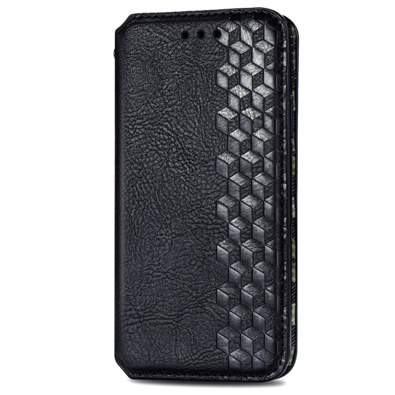 Funda Flip Xiaomi Redmi Note 13 5G Piel Efecto Vintage Losanges