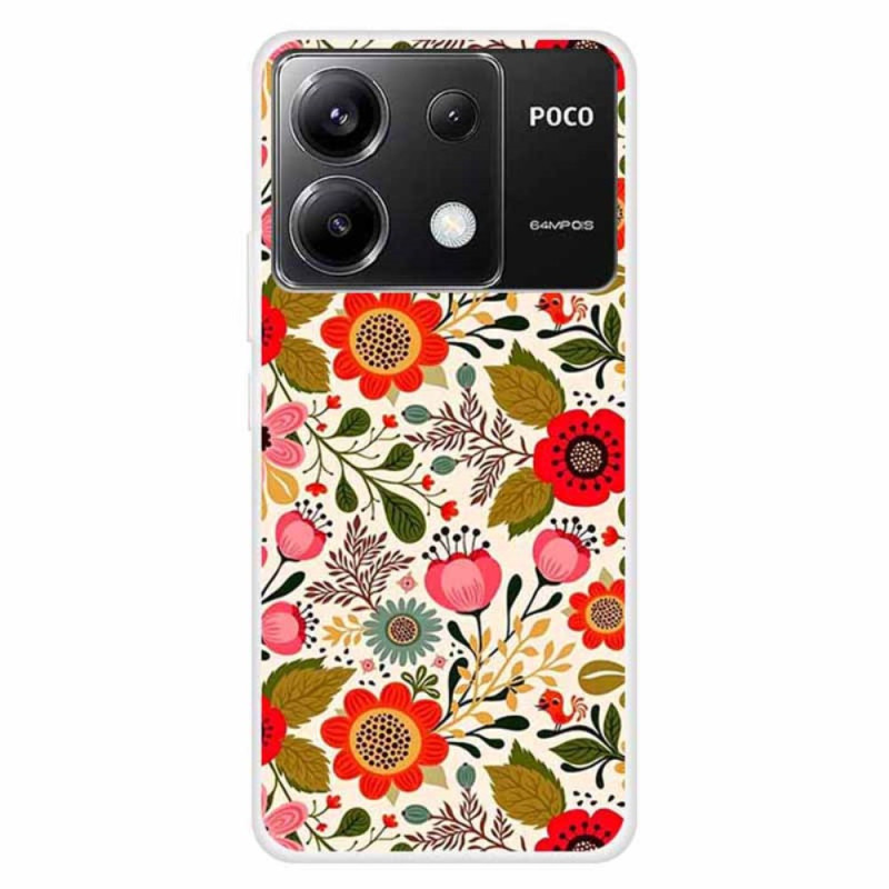 Xiaomi Redmi Note 13 Pro 5G / Poco X6 5G Funda Flores de Colores