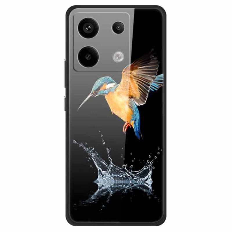 Xiaomi Redmi Note 13 Pro 5G / Poco X6 5G Funda Cristal Templado Pájaro Coronado