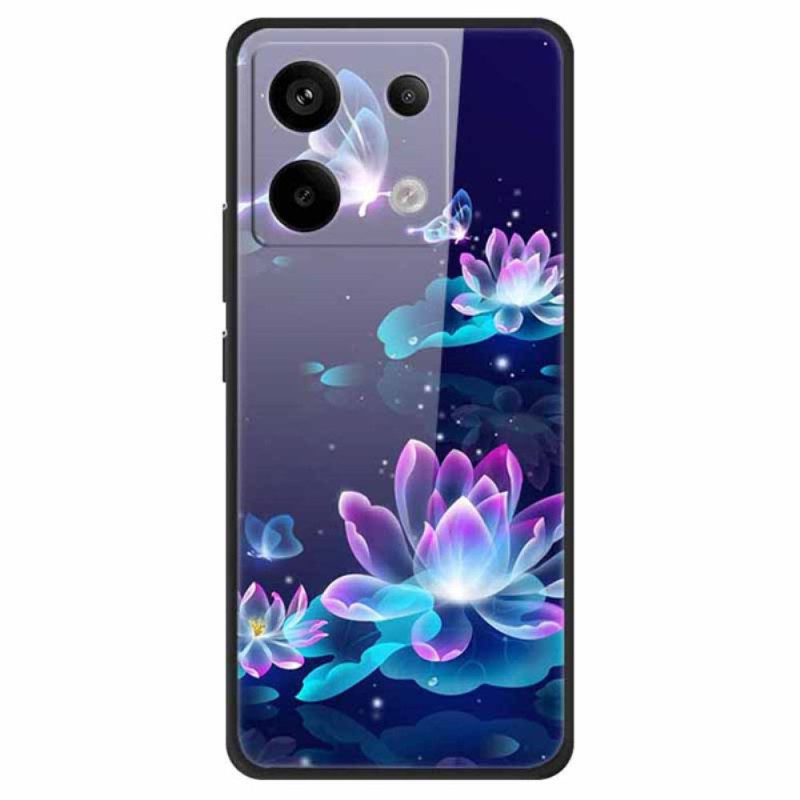 Xiaomi Redmi Note 13 Pro 5G / Poco X6 5G Funda de Vidrio Loto Tapa Dura