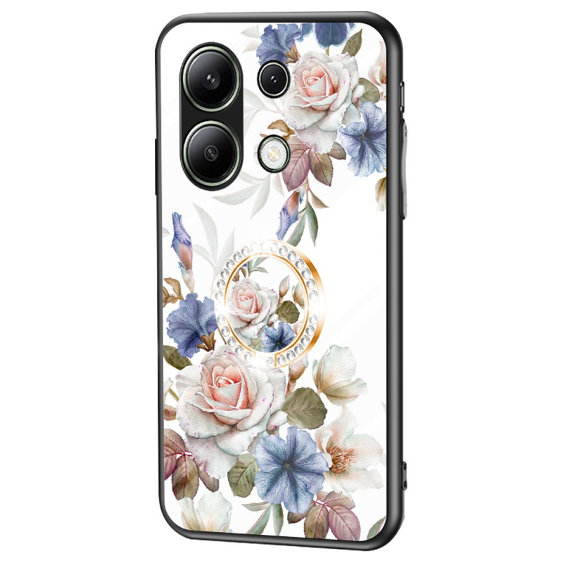 Xiaomi Redmi Note 13 4G Funda Anillo Soporte Floral