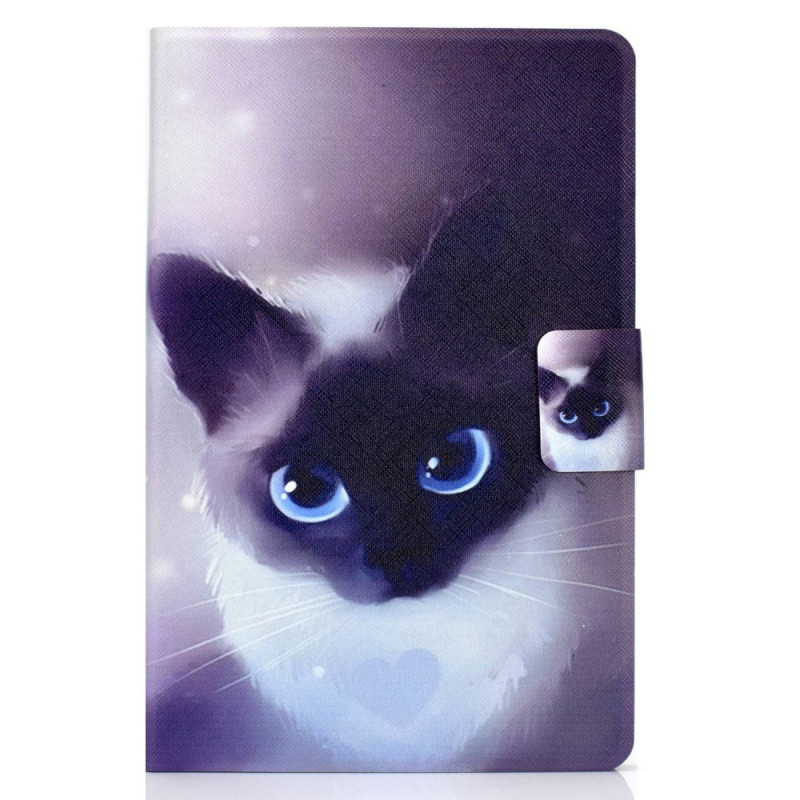 Samsung Galaxy Tab S8 / S7 Funda de gato con ojos azules