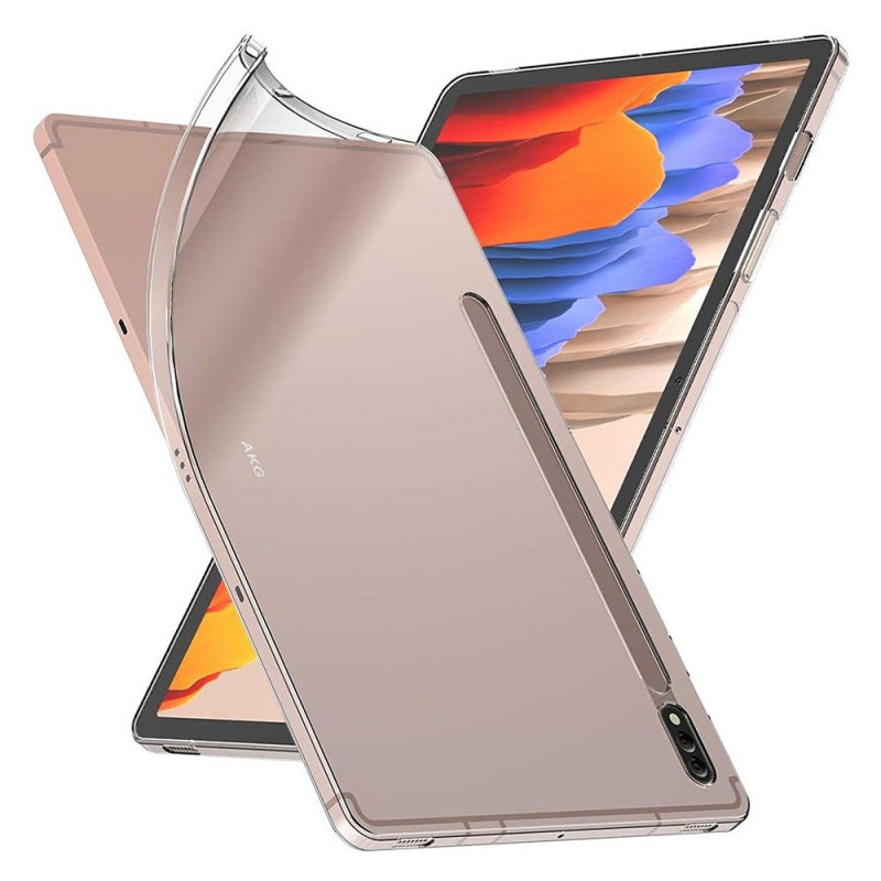 Samsung Galaxy Tab S8 / S7 Ultra-Fina Funda
 Transparente Stylus Ranura