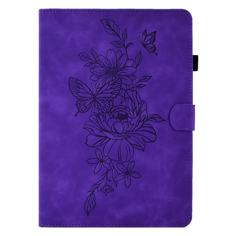 Samsung Galaxy Tab S8 / S7 Caso Flores y Mariposas patrón
