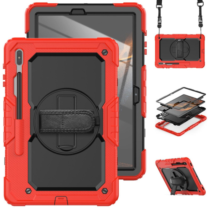 Funda Samsung Galaxy Tab S8 Plus con colgante
 para el hombro, protector de pantalla y soporte