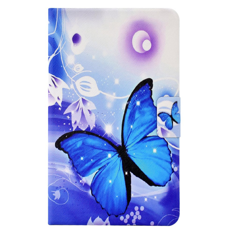 Samsung Galaxy Tab S6 Lite Funda Graphic Blue Butterflies