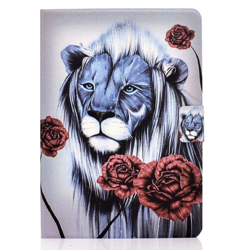 Funda de león y rosa para Samsung Galaxy Tab A 8.0 (2019)