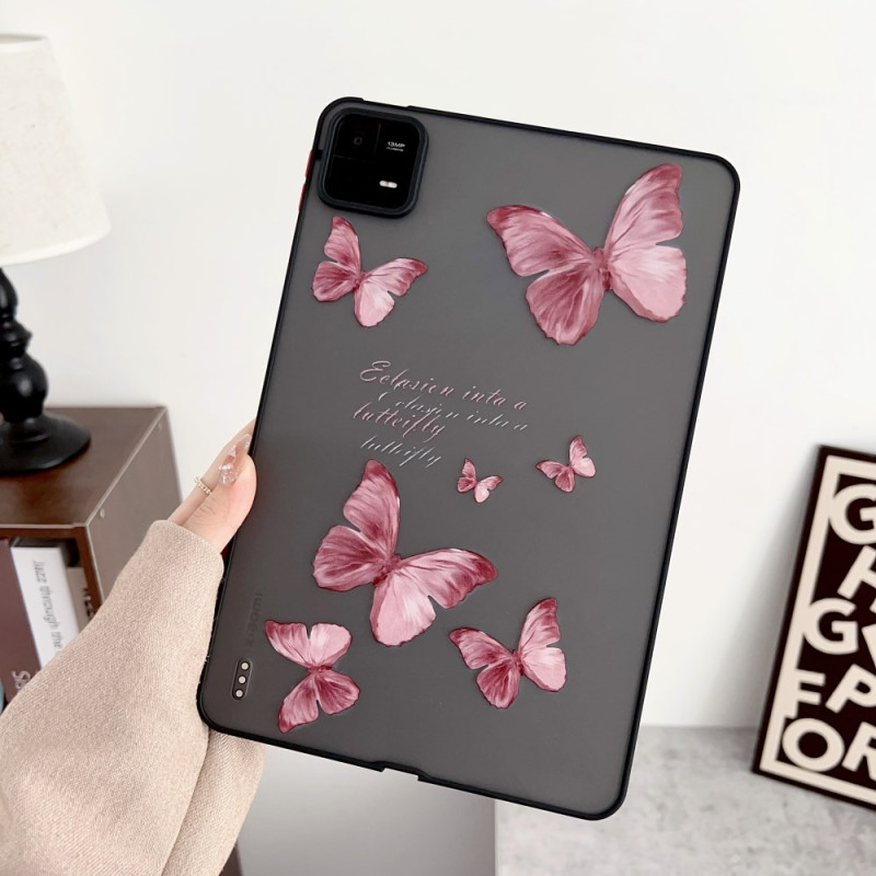 Xiaomi Pad 6 Funda Mariposas Rojo