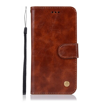 Funda con colgante de cuero vintage para Huawei P20 Lite