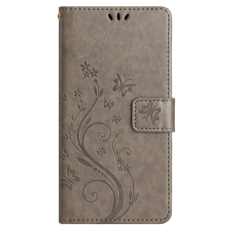 Honor Magic 6 Lite Funda Mariposas y Flores con Colgante
