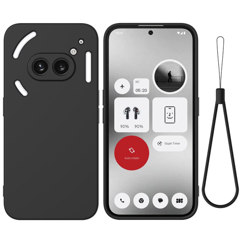 Funda para teléfono Nothing (2a) Cordón de silicona líquida