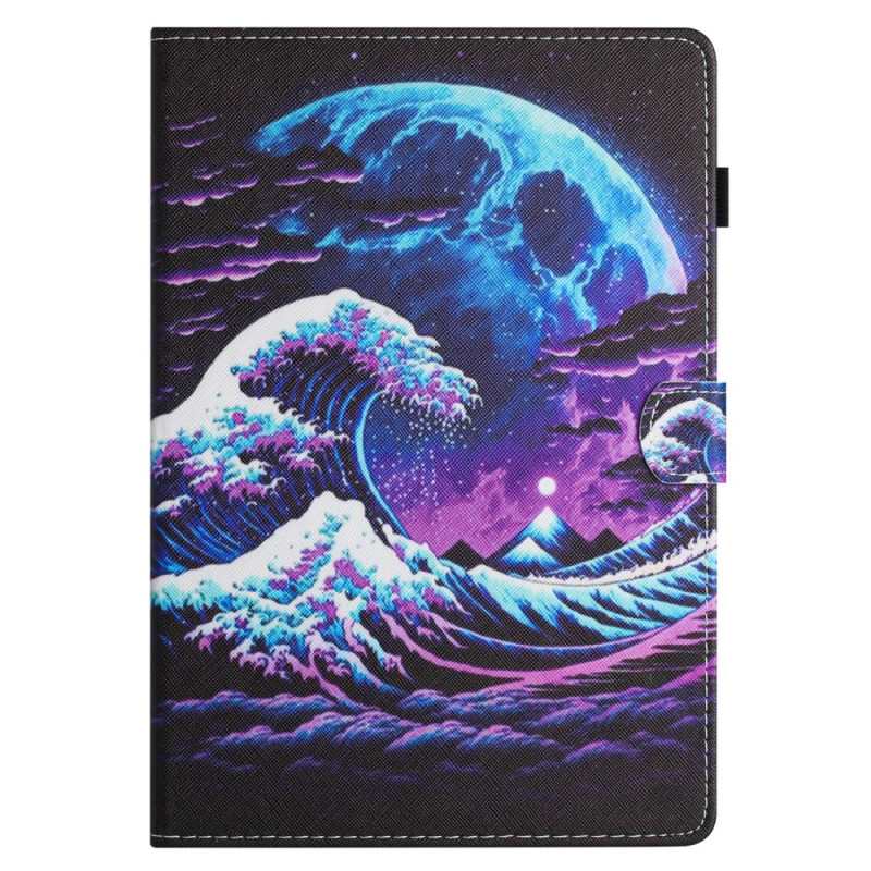 Funda Samsung Galaxy Tab A7 Lite Diseño Wave Azul Marino