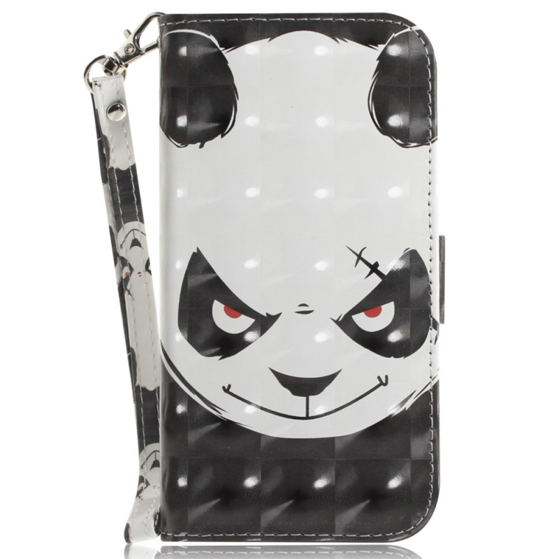 Funda Oppo A57 4G / 5G / A57s / Realme Narzo 50 5G Angry Panda con Lanyard