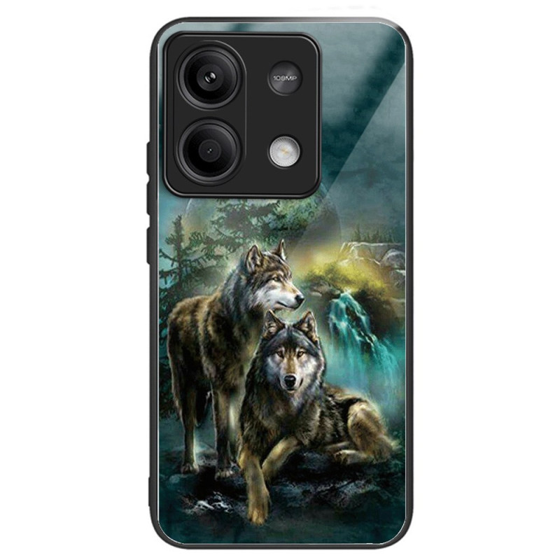 Xiaomi Redmi Note 13 5G Funda de cristal templado Wolf Design