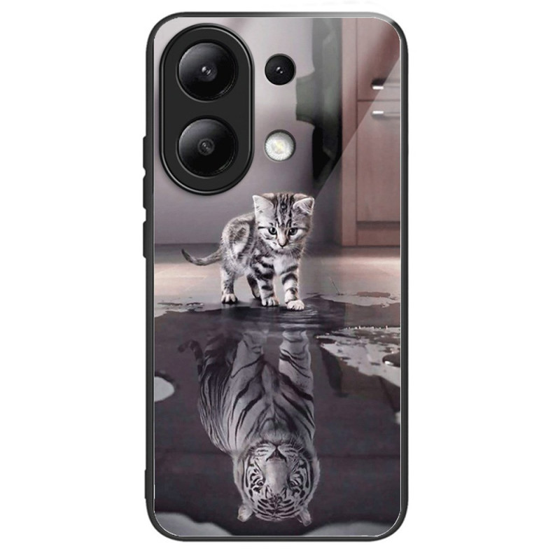 Xiaomi Redmi Note 13 4G Funda de cristal templado Gato y Tigre