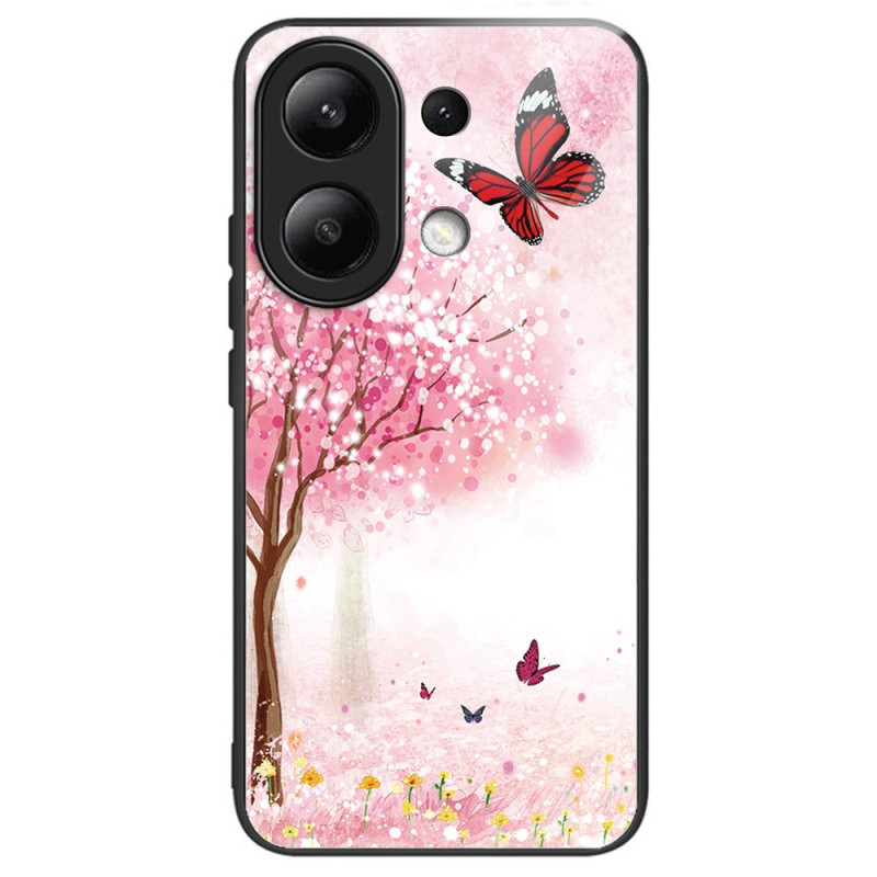 Xiaomi Redmi Note 13 4G Funda de cristal templado Cherry Blossoms