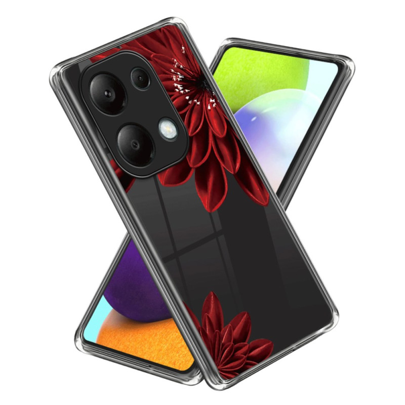 Xiaomi Redmi Note 13 Pro 4G / Poco M6 Pro 4G Funda Flor Roja