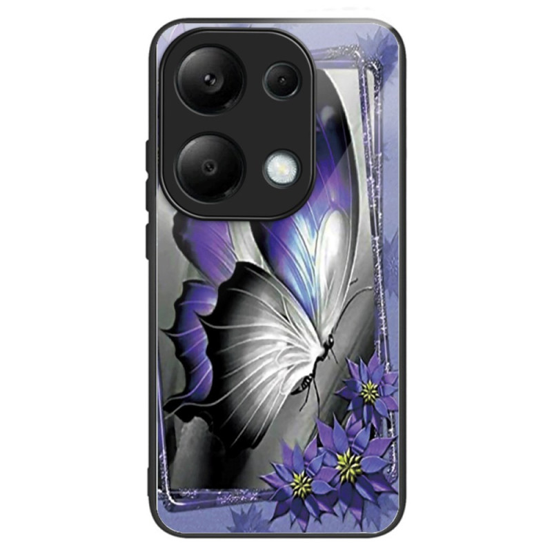 Xiaomi Redmi Note 13 Pro 4G / Poco M6 Pro 4G Funda Púrpura Mariposa Tapa Dura