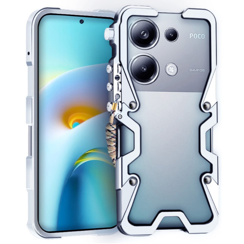 Funda de aleación de aluminio para Xiaomi Redmi Note 13 Pro 4G / Poco M6 Pro 4G Aleación de aluminio con brazo mecánico