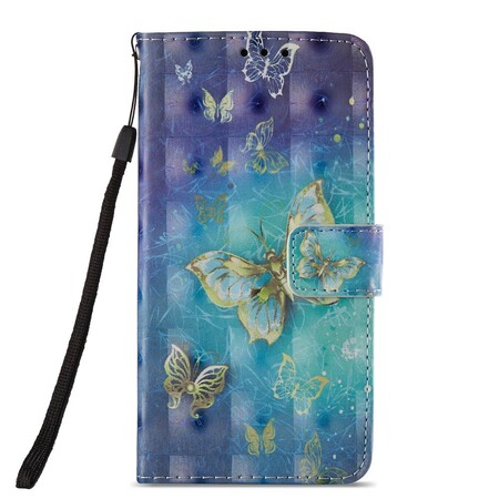 Funda Huawei P20 Lite Mariposas Doradas 3D