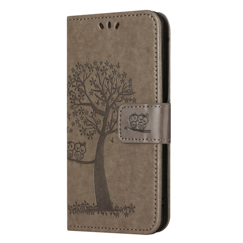 Funda Samsung Galaxy M15 5G Búho y árbol con cordón de seguridad