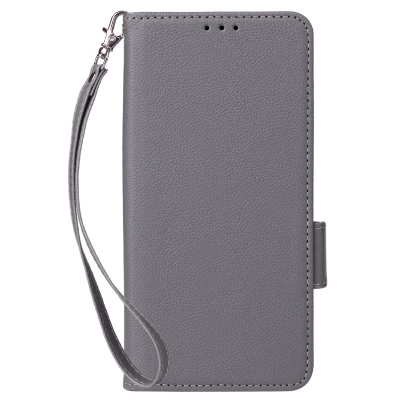 Samsung Galaxy M15 5G Funda de piel estilo Litchi con colgante
