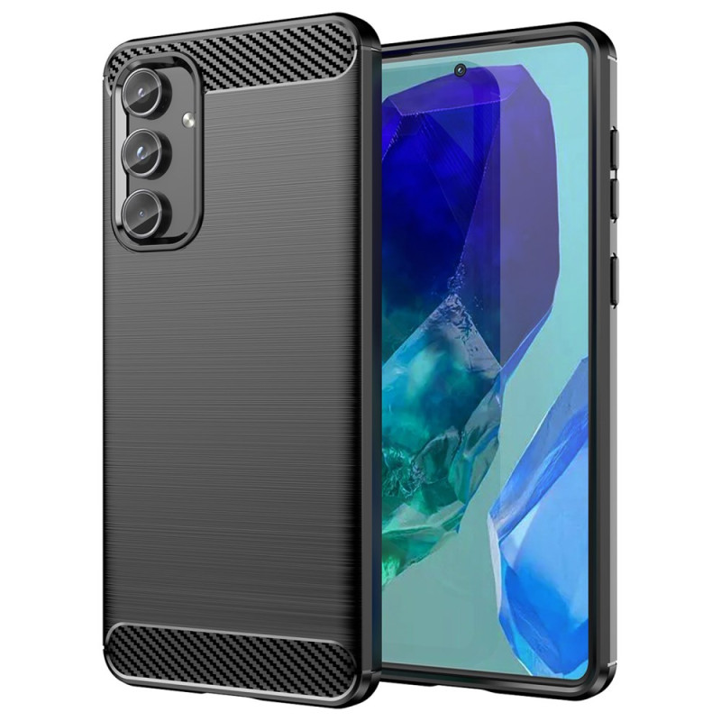 Funda de fibra de carbono cepillada Samsung Galaxy M55 5G