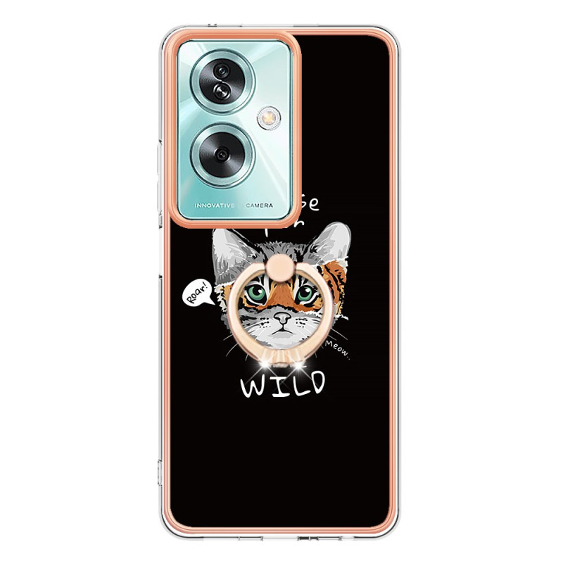 Oppo A79 5G Caso Gato y Tigre Anillo de Apoyo