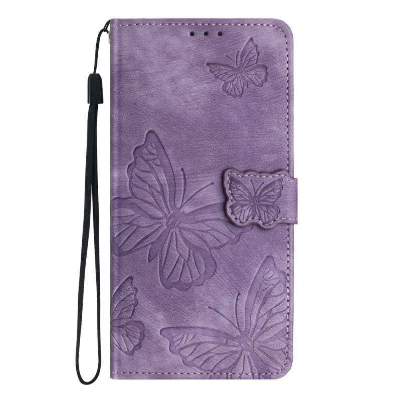 Funda Oppo A79 5G Butterfly Pattern con colgante
