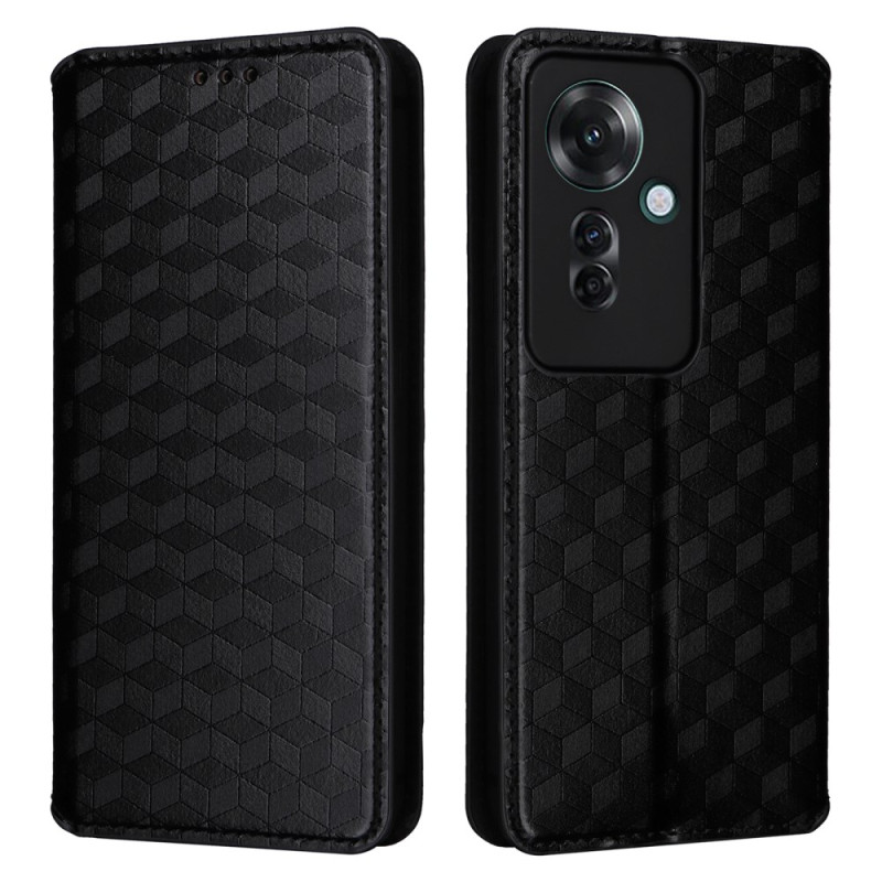 Flip Cover Oppo Reno 11F 5G Diamond pattern