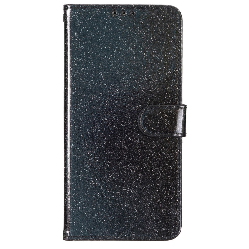 Funda Oppo A58 4G con purpurina y soporte