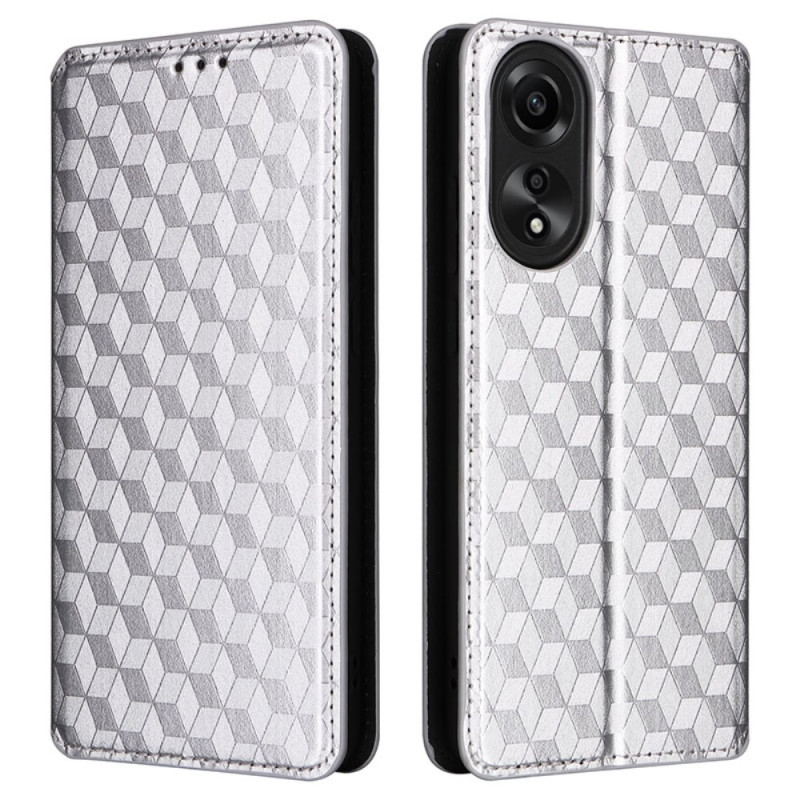 Flip Cover Oppo A58 Patrón de diamante