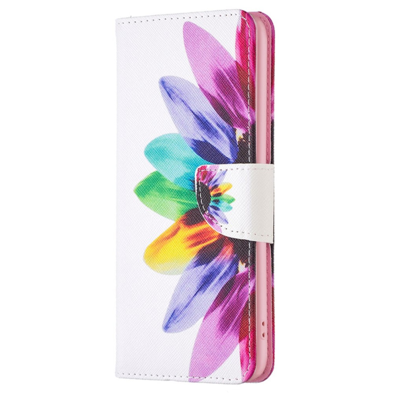 Oppo A38 Funda Flor Acuarela