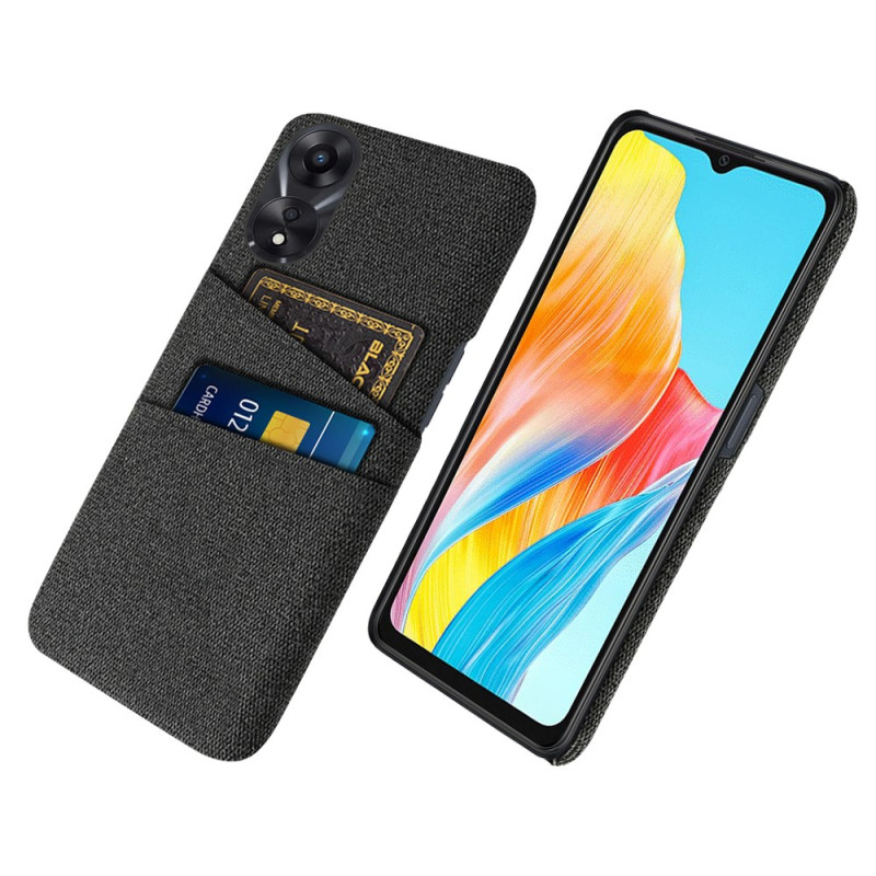 Oppo A38 / A18 Funda de tela para tarjetas