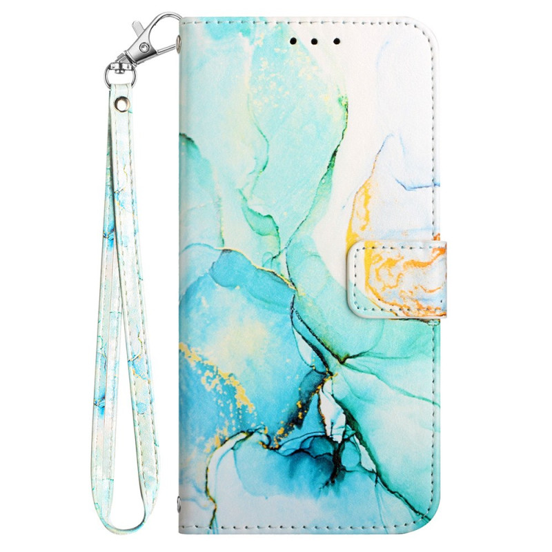 Oppo A38 Marble Lanyard Funda
