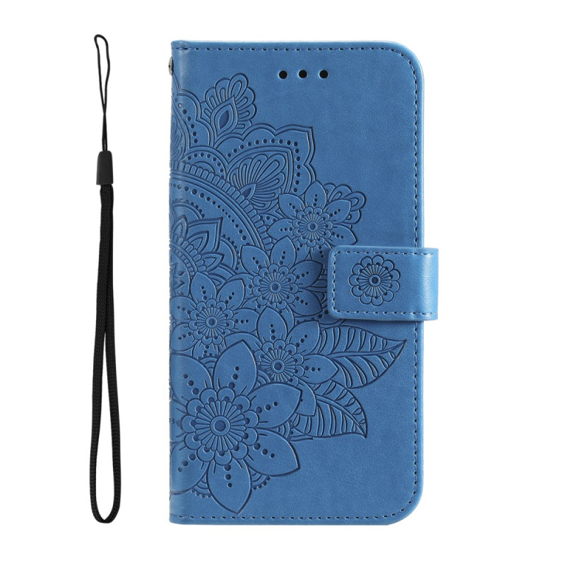 Funda Oppo A38 estampado floral con colgante
