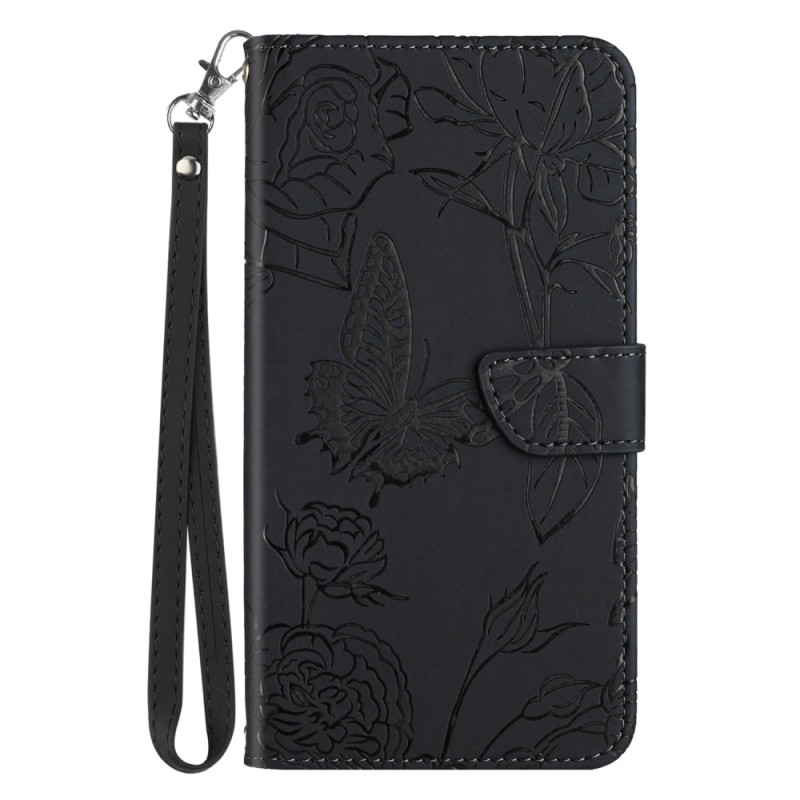 Funda Oppo A78 5G Mariposas Impresas con Colgante
