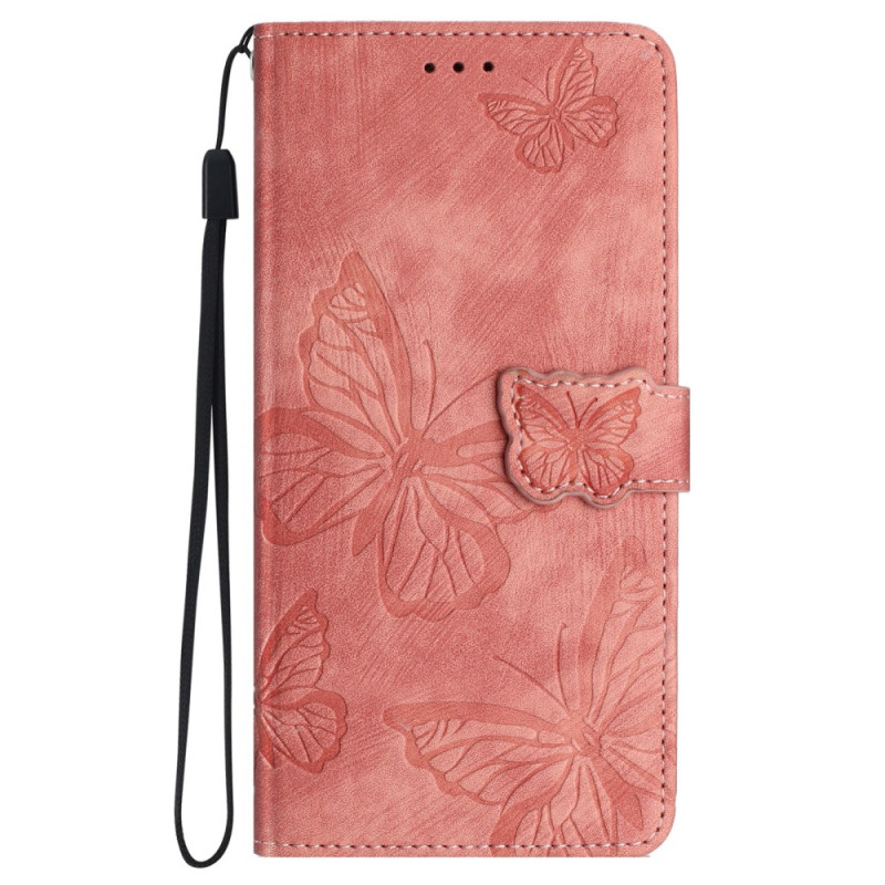 Funda Oppo A98 5G Efecto Gamuza Mariposas