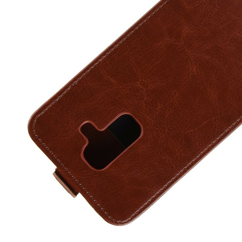 Funda de cuero plegable Samsung Galaxy A6 Plus Funda de cuero plegable Samsung Galaxy A6 Plus